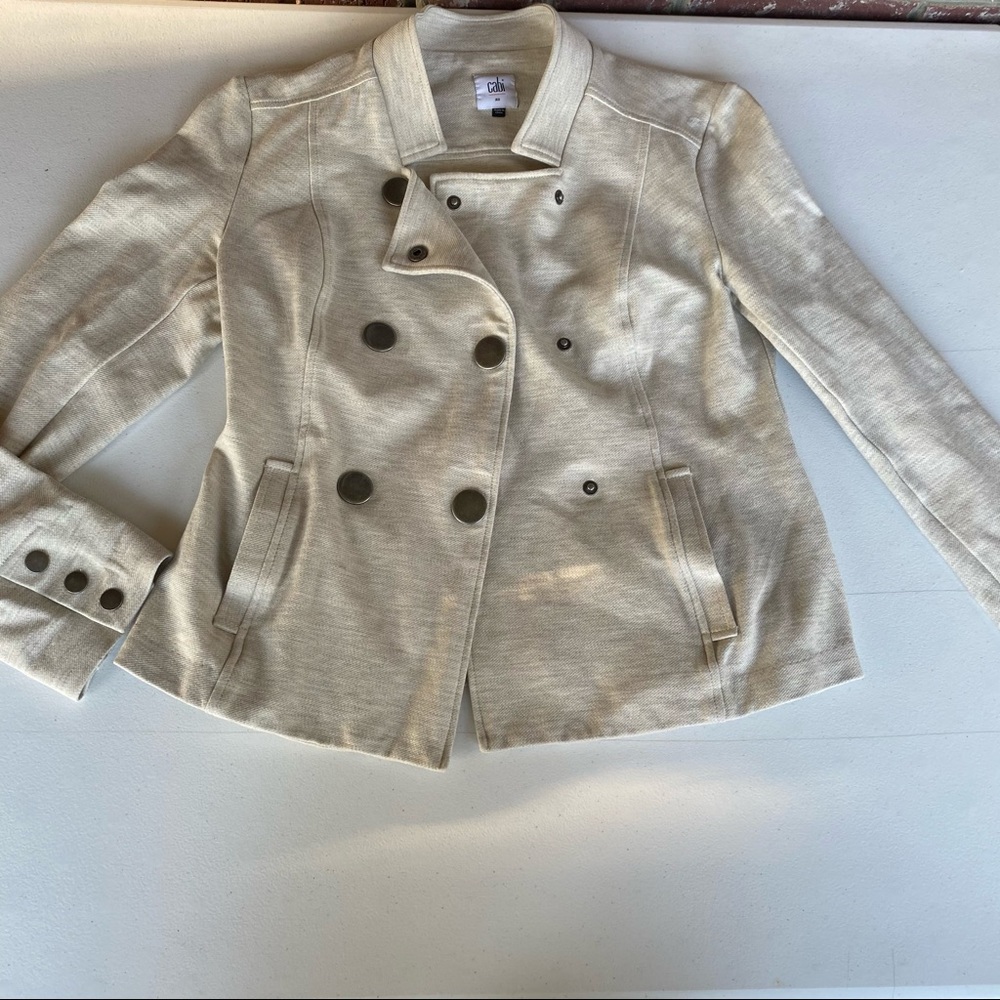 Cabi Women Size XS Cream button Blazer - Picture 1 of 10